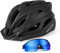 Odoland Set de Casque de Vélo et Lunettes de Cyclisme Anti UV Casque VTT et VTC avec Lunettes de Soliel pour Cyclisme Homme Femme Adult