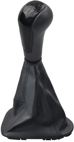 Viviance 5-Gang-Schaltknauf Schaltknauf Schalthebel mit Manschette Kofferraumabdeckung kompatibel mit Chevrolet Spark 2011 2013 2014 2015 2016 - Schwarz