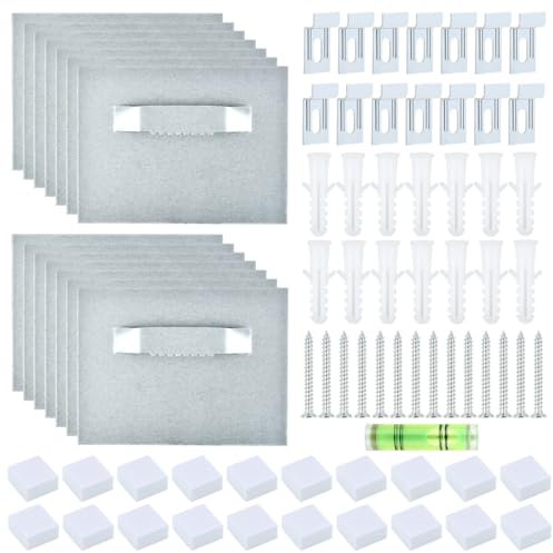 ANNTIM 14er Set Colgadores Para Cuadros y Espejos, Cuelga Facil Cuadros Sin Clavos, Gancho Adhesivo Cuadros, Soporte Gancho Fijación Adhesiva Sin Agujeros Para Colgar Cuadros y Espejos De Pared