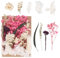 Trockenblumen,Schleierkraut Getrocknet,Getrocknete Blumen Set，Dried Flowers für DIY Kerzen Deko,Karten Deko,Scrapbooking,Hochzeitsdekoration,Handwerk Karten Machen