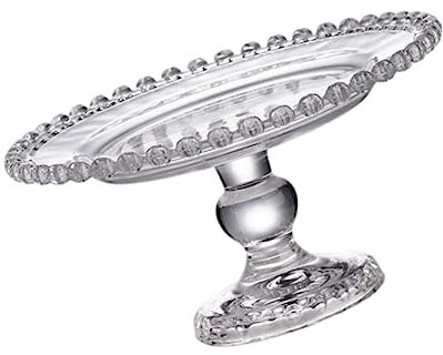 COLLBATH 1pezzi Piatto Da Frutta Con Base Alta Vassoio Decorativo Per Snack e Dessert Design Elegante Per Tavoli e Buffet Per Frutta Caramelle e Piccole Torte Adatto Cucina e Soggiorno