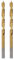 HARFINGTON 2pcs Brad Point Drill Bit 4mm(5/32) Dia Straight Round Shank Drill Metric Brad Point Spiral Twist Drill Bits for Carpenter Woodworking Plastic Rubber, Golden