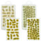 Attuslla 78 PCS Touffe d'herbe Statique, Jaune Modèle Arbres Gazon Lichen pour Feuillage, Herbe Artificielle Modèle pour Le Chemin de Fer de Paysage de Train