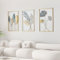 Decorazione Da Parete, 3 Pezzi Decorazione Da Parete Soggiorno 43x 30cm Decorazione Da Parete In Metallo Decorazione Da Parete Per Camera Letto Decorazione Parete Moderna Con Foglie Metalliche Dorate