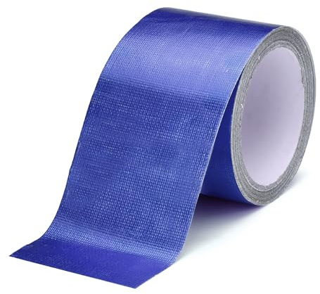 Huakaile Blue Tent Repair Tape, 25 Ft x 3 Waterproof RV Awning Repair Tape, Outdoor Heavy Duty Tarp Patch Kit for Camper Boat Cover Canvas Seam Sail Tarpaulin