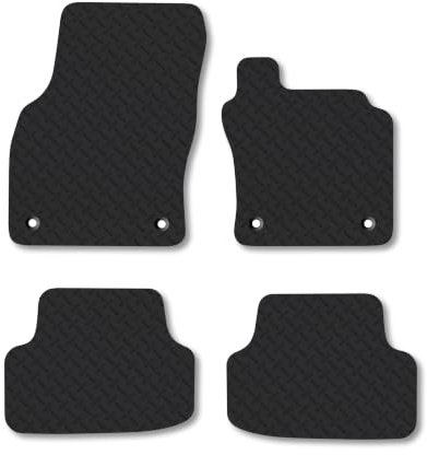 Compatible with VW T-Roc (2017-2025) 5mm Rubber Car Mats | Heavy Duty Rubber Tailored Fit Floor Mats Full Coverage Durable Waterproof Accessories Easy Clean Anti Slip Made in the UK