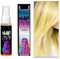 Tinte temporal para el pelo, color púrpura, color de color, color de pelo lavable, spray de color loco, coloraciones para carnaval, Halloween, cosplay, fiestas (dorado, talla única)