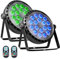 ZKYMZL Bühnenbeleuchtung Par Lights 80W RGBW 4-in-1 LED DMX-Lichter mit Fernbedienung & Klangaktivierung – Stage Uplights für Shows, Partys, Hochzeiten, Kirchen, Weihnachten, Clubs (2 Stück)