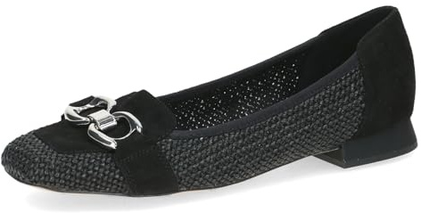 CAPRICE Slipper Materialmix Leder/Textil G-Weite