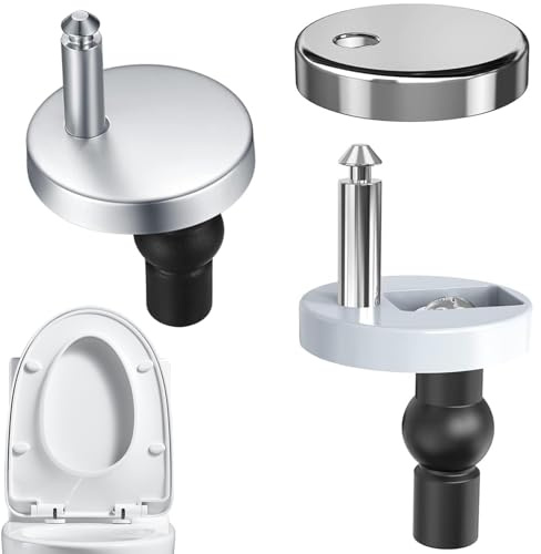 2 Pack Quick Release Toilet Seat Hinges - Premium Stainless Steel Fixings for Secure and Easy Maintenance