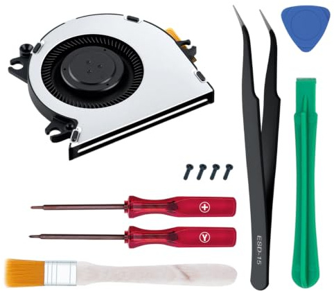 Mcbazel Internal Cooling Fan Replacement for Nintendo Switch 2, Built-in CPU Cooler Fan Assembly Kit with Professional Repair Tool Set for Switch 2 Console Repair