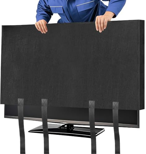 de TV para Mudanza Protección Antirrayaduras con Correa Inferior | Protección de Pantalla Contra el Polvo para Piso, Dormitorio, Salón, Granja, Escuela, Reforma Hogar