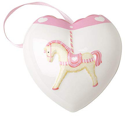 ACQUASANTIERA Ceramica CARUSEL Rosa 10 CM