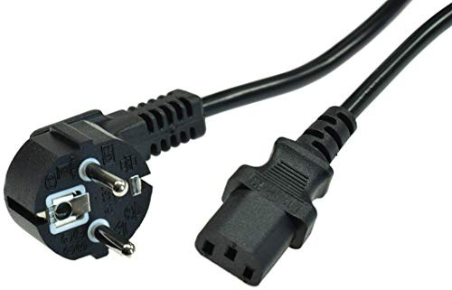 ChiliTec Kaltgeräte Netzkabel 1,5m, H03VV-F3G 0,75 mm² 10/16A/250V, schwarz