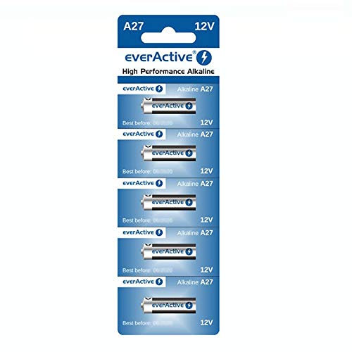 5 x A27 12V everActive Alkaline-Batterien A27 27A LR27A MN27 L828 Fernbedinung