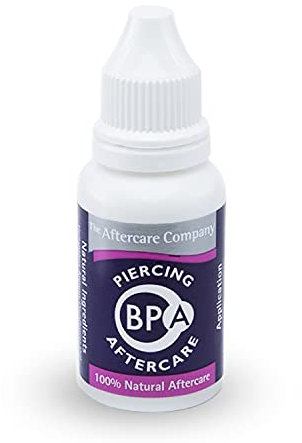 BPA Piercing Aftercare 1 flacon de 10 ml de The Aftercare Company - Testé dermatologiquement - Convient aux végétaliens - Sans cruauté envers les animaux - Formule unique