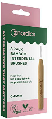 Nordics Organic Care Öko Interdental Zahnbürste Bambus 0,45mm, 12 g