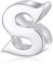 Alphabet-Anhänger, Anfangsbuchstabe, A-Z, aus 925er-Sterlingsilber, Silberne Perlen, passend für Pandora-Anhängerarmbänder Letter S