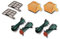 8 PZ FILTRO Set adatto per Vorwerk Folletto VK 135/136: 2 Hygiene-Microfiltro + 2 Filtro motore + 4 Spazzole Spazzola Elettrica EB 360/EB 370 (2 Coppia) di eVendix®