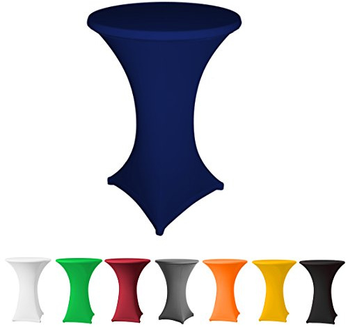 Babat Stehtischhusse Stretch in Farbe dunkelblau und Durchmesser 70-75 für Bistrotisch/Stehtisch