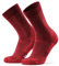 DANISH ENDURANCE Hiking Socks, Breathable Merino Wool Walking Socks, Anti-Blister Cushioning, Unisex, Wine Red, 6-8