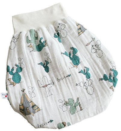 Atelier MiaMia - Pucksack Strampelsack Baby Kind Balons von Gr. 50-80 Musselinstoff streng Limitiert !! Musselin - 50-56