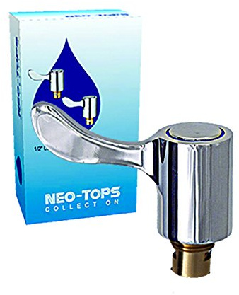 Lever Head Chrome Plated Tap Conversion Kit, Silver, 0.5-Inch