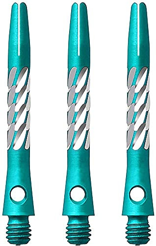 Unicorn Einhorn Premier Aluminium Dart Schäfte – Spirale Diamant Stiele – 1 Set (3), AM1036, grün, M