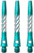 Unicorn Einhorn Premier Aluminium Dart Schäfte – Spirale Diamant Stiele – 1 Set (3), AM1036, grün, M