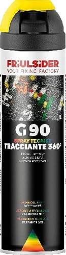 FRIULSIDER MARKER SPRAY Tracciante 360 gradi FLUO GIALLO 500ml Cf. 12 pz