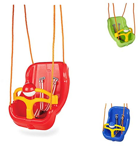 Pilsan Babyschaukel 2 in 1 Big Swing 06130, hohe Rückenlehne, abnehmbarem Bügel rot