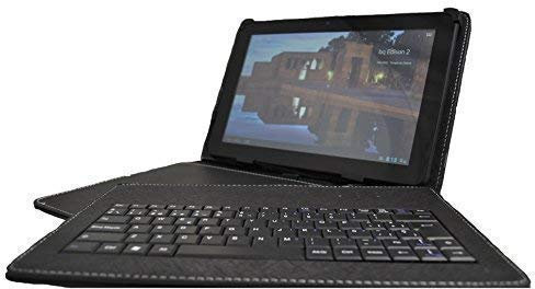 theoutlettablet® Étui avec Clavier Amovible en Espagnol (Lettre Ñ) pour Tablette Lenovo Tab P10 10,1 HD Noir