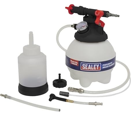 Sealey Professional Pneumatic Brake Bleeder Full Kit - Pressurised Bleed & Flush ** Sealey_VS0215 **