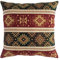 pillowerus Boho-Kissenbezüge Kelim Burgunderrot und Dunkelgrün – 40,6 x 40,6 cm dekorative Kissen, persische Raumdekoration für Couch, böhmische Outdoor-Fall für Bauernhaus, Azteken