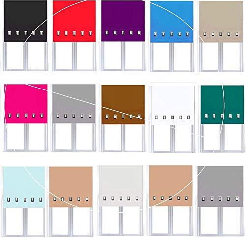 Square Eyelet Roller Blind Easy Fit Trimable Home Office Window Blinds (Duck Egg Blue, 90cm x 165cm (35.4 x 65))