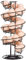 Toplife Distributeur Oeuf, Distributeur Oeuf Spirale Rangement Contient Environ 30-36 Oeufs, Support à Oeufs Peut Ranger et Marquer dans l'ordre - Brun