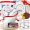 Popolic 3D Handabdruck Set für Paare - Geschenke für Frauen - Valentinstag Gipsabdruck Set,Geschenkset den Feiertag Gedenken,Gipsabdruck Set für Familie - DIY Geschenke zum Hochzeitstag