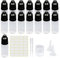 Lot de 30 bouteilles compte-gouttes vides en plastique de 10 ml,Bouteilles de voyage,Bouteilles doseuses avec couvercle de sécurité enfant,Avec entonnoir, étiquettes, pipette de transfert (10 ml)