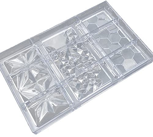 KIKAPA Stampo per Cioccolato Cadny Bar Stampo per Cioccolato in Policarbonato Stampo per Pasticceria in Stampo per BonBon Strumento per Dolciumi