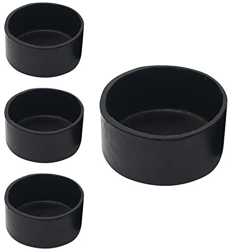 Rubber Feet 4 Pack Rubber Furniture Castor Cups 50MM Round Frame Stoppers Friction Resistant Floor Protector Coasters for Table Chair Furniture Legs