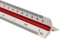 Roysmart Kunststoff Maßstab Lineal Dreikantmaßstab, Maßstab Lineal 30 cm Dreikantlineal Metrische Skalen 1:20 1:25 1:50 1:75 1:100 1:125