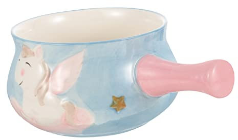 ORFOFE Milchtopf Aus Metall Mit Einhandgriff Lebensmittelecht Wärmeisolierend Für Frühstück Mikrowelle Und Herd Geeignet