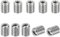 PATIKIL Filetage Adaptateurs Manchon Réduction Écrou, 10 pcs M12*1,75 Mâle Vers M6*1 Femelle Réparation Insérer Écrou Vis Réducteur Conversion Inox Acier Fixation 15mm