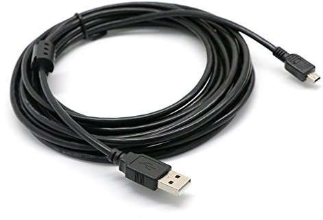 Cable de carga USB de 5 m para mando de PS3, macho A a macho Mini B, cargador de alta velocidad