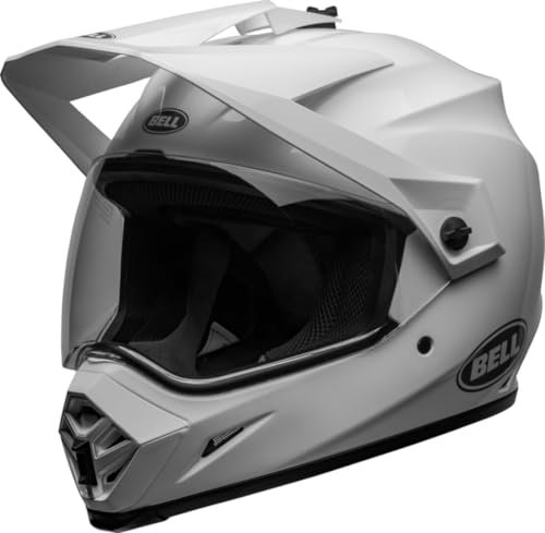 Bell MX-9 ADV MIPS SOLID ECE Helm Motocross – MIPS – verstellbare Passform – Gute Belüftung – EPS-Schale – ECE Zertifiziert – White, Größe: M