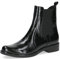CAPRICE Damen Chelsea Boots Kleiner Absatz Elegant, Schwarz (Black Naplak), 42 EU