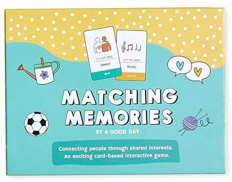 A Good Day Matching Memories Game, Dementia Activities for Adults, Alzheimer's Gifts, Dementia Games for Elderly/Seniors, Dementia Aids, Conversation Cards Memory Game