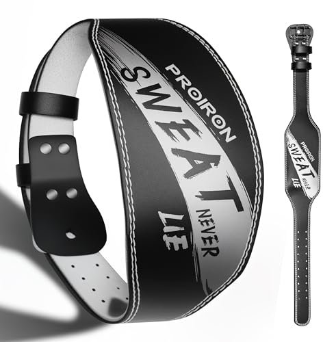PROIRON Klassischer Gewichthebergürtel - Leder 65-90cm - für Männer und Frauen - Gürtel für Bodybuilding, Krafttraining, Deadlift Belt for Enhanced Support & Performance During Intense Workouts