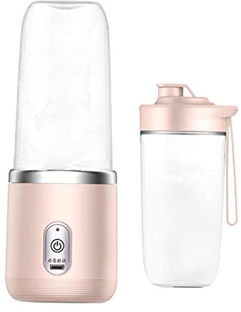 predolo Mini máquina exprimidora, vaso exprimidor de 400 ml, mezclador de frutas USB, vaso para jugo de frutas para para ensaladas, batidos, hogar y, Rosa