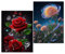 Aimorty Diamond Painting set,Diamond Painting Kinder,2 Stück 5D Diamant Painting Bilder mit Diamond Painting Zubehör für Das wohnzimmer,Die Schlafzimmer, Die Büros Wände